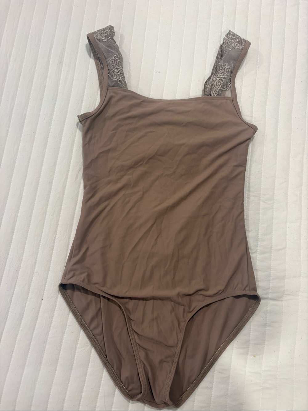 Wear- Moi Lace-Trim Leotard